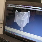 Modello con Autocad di lampada di carta di Tom Dixon 2