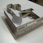 Plastico di studio della Villa Savoye di Le Corbusier 1