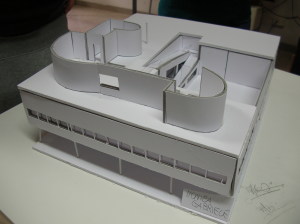 Plastico di studio della Villa Savoye di Le Corbusier 2