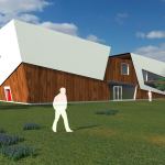 Progetto digitale in 3D di Auditorium Vista prospettica 1
